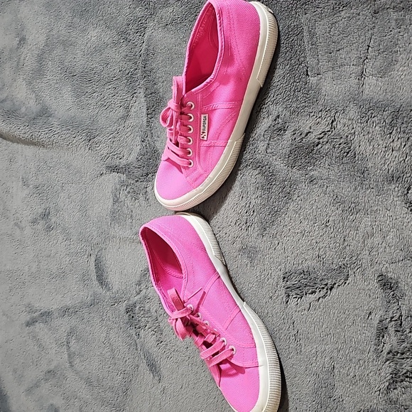 Superga Women's 2750 Cotu Classic Sneakers Pink Fuchsia Tennis Shoes Size 9.5 - Picture 5 of 7